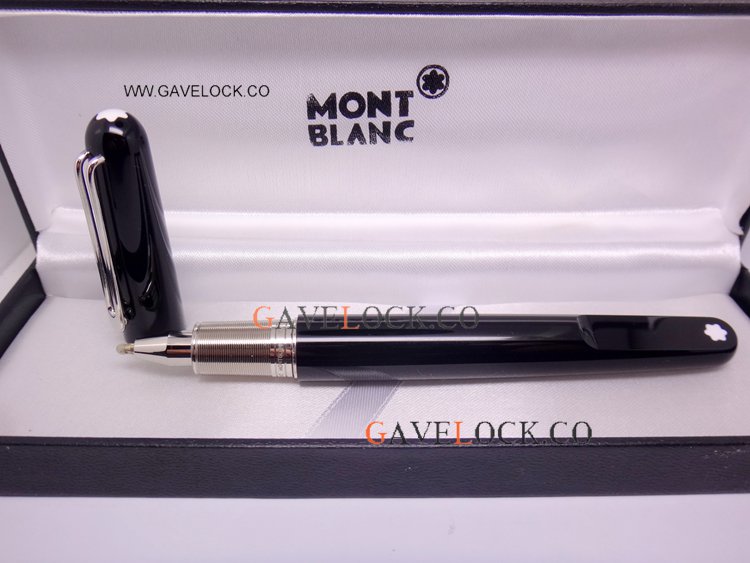 New Style Mont Blanc M Marc Newson Rollerball Black& Silver Pen